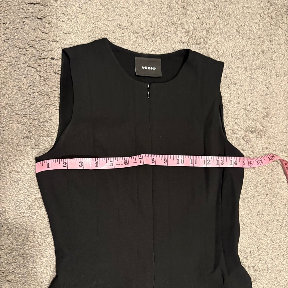 Akris Sleeveless Double Face Wool Front Zip Dress In Black Size US 4 $2,990.00 - Picture 13 of 16